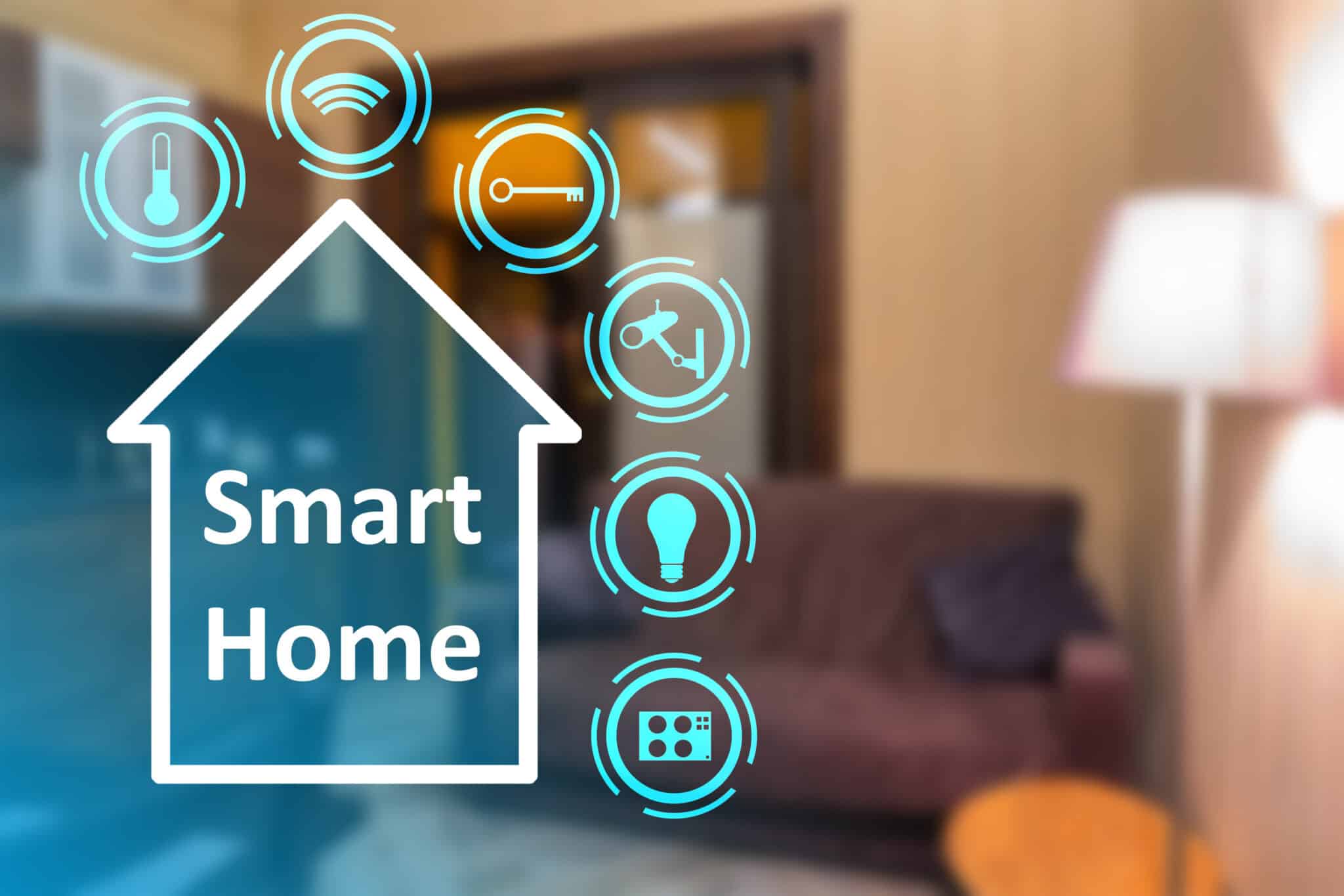Concept of smart home appliances, Electricity Timeline.